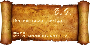 Bornemissza Ibolya névjegykártya